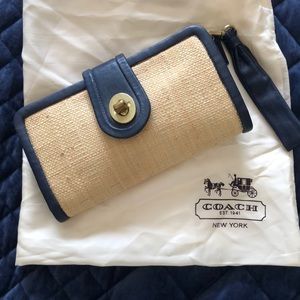 Super Cute Woven Coach Clutch